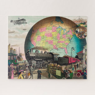 Vervoer van de twintigste eeuw, Vintage 1910 Legpuzzel