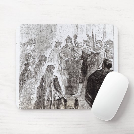 Vervoer van Edward II en Isabella van Frankrijk Muismat (Met muis)