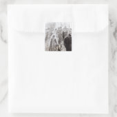 Vervoer van Edward II en Isabella van Frankrijk Vierkante Sticker (Tas)