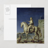Vervoer van het ruiterstandbeeld van Louis Briefkaart (Voorkant / Achterkant)