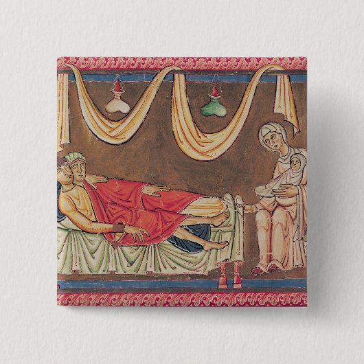 Vervoer van Hosea en Prostitute Vierkante Button 5,1 Cm (Voorkant)