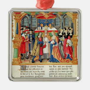 Vervoer van Maria van Bourgogne en Maximilian I Metalen Ornament