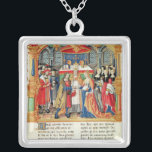 Vervoer van Maria van Bourgogne en Maximilian I Zilver Vergulden Ketting<br><div class="desc">Ms 18 f.185v Marriage of Maria of Burgundy and Maximilian I, keizer of Austria, from the Memoirs of Philippe of Commines (1445-1509) located at the Musee Dobree, Nantes, France. De Ms 18 f.185v Marriage of Maria of Burgundy and Maximilian I, keizer of Austria, from the Memoirs of Philippe of Commines...</div>