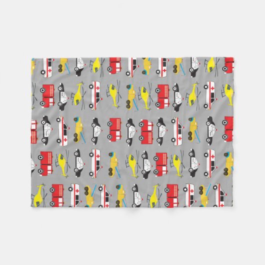 Vervoer van noodvoertuigen fleece deken (Voorkant (Horizontaal))