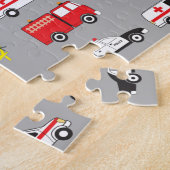 Vervoer van noodvoertuigen legpuzzel (Zijkant)