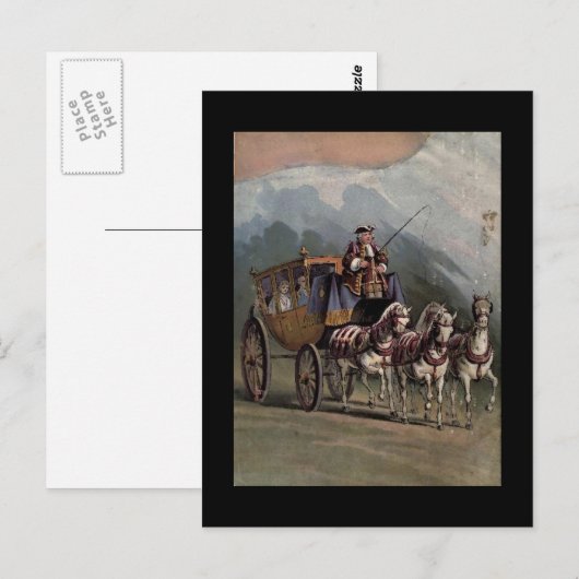  vervoer van paarden briefkaart (Voorkant / Achterkant)