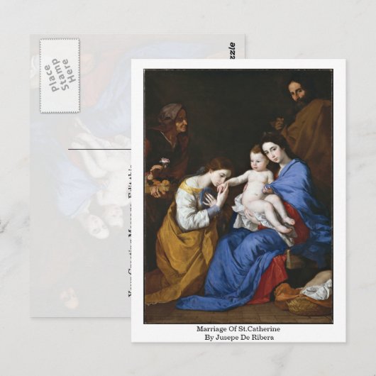 Vervoer van St. Catherine door Jusepe de Ribera Briefkaart (Voorkant / Achterkant)