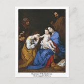Vervoer van St. Catherine door Jusepe de Ribera Briefkaart (Voorkant)