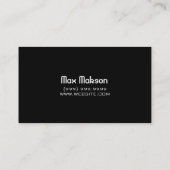 Vervoer van trekkende auto's visitekaartje (Achterkant)