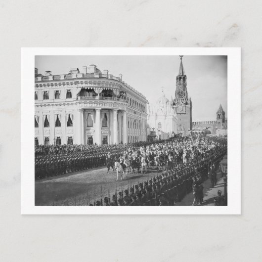 Vervoer van Tsar Nicholas (1868-1918) naar Alexand Briefkaart (Voorkant)