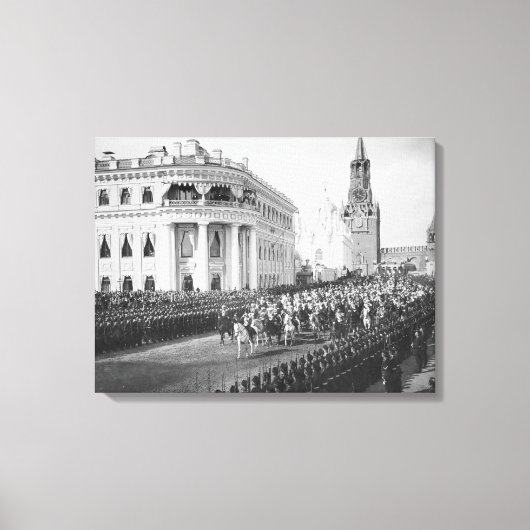 Vervoer van Tsar Nicholas (1868-1918) naar Alexand Canvas Afdruk (Voorkant)