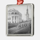 Vervoer van Tsar Nicholas (1868-1918) naar Alexand Metalen Ornament (Links)