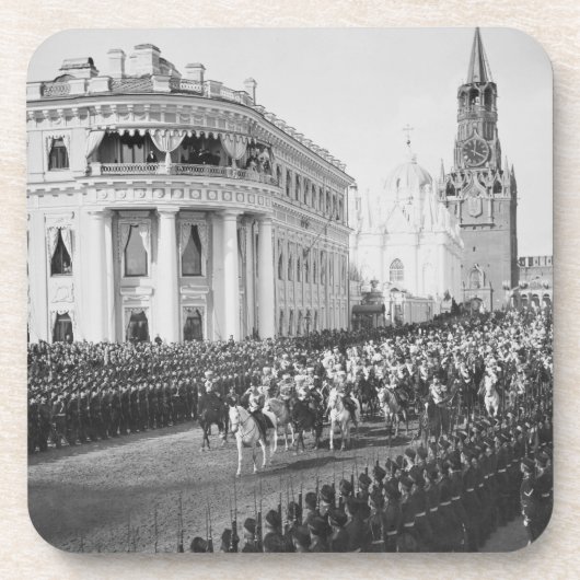 Vervoer van Tsar Nicholas (1868-1918) naar Alexand Onderzetter (Voorkant)