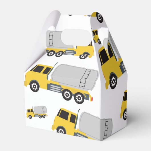 Vervoer van vrachtwagens bedankdoosjes (Achterkant)