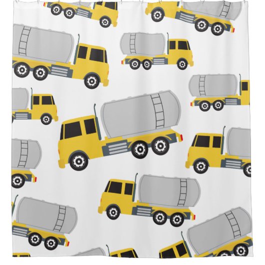 Vervoer van vrachtwagens douchegordijn (Voorkant)