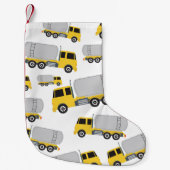 Vervoer van vrachtwagens kleine kerstsok (Voorkant)