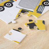 Vervoer van vrachtwagens legpuzzel (Zijkant)