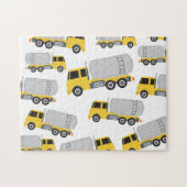 Vervoer van vrachtwagens legpuzzel (Horizontaal)