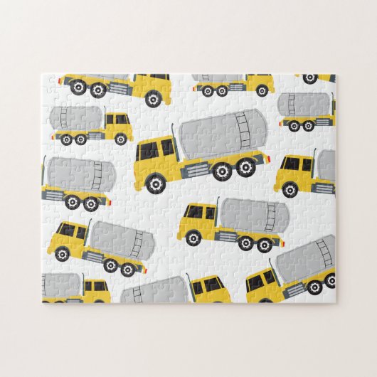 Vervoer van vrachtwagens legpuzzel (Horizontaal)