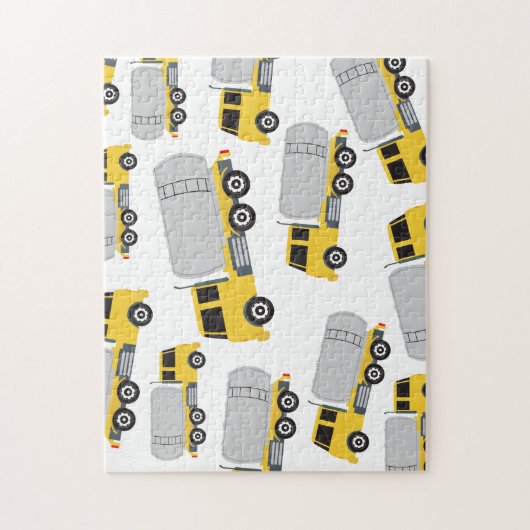 Vervoer van vrachtwagens legpuzzel (Verticaal)