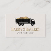 vervoer van vuilniswagens visitekaartje (Voorkant)