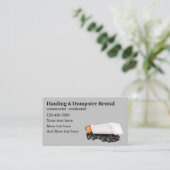 vervoer van zware goederen en stortplaatsen visitekaartje (Staand voorkant)