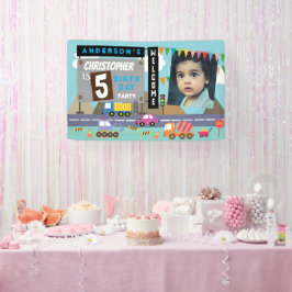 Vervoer Verjaardag Foto Spandoek