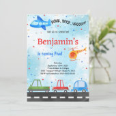 Vervoer Verjaardag Kaart (Staand voorkant)