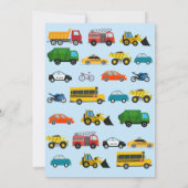 Vervoer Verjaardag Kaart (Achterkant)