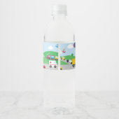 Vervoer Verjaardagspartij Waterfles Etiketten (Achterkant)