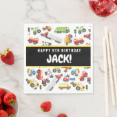 Vervoer Verjaardagsservetten Voertuigservetten Servet (Insitu)