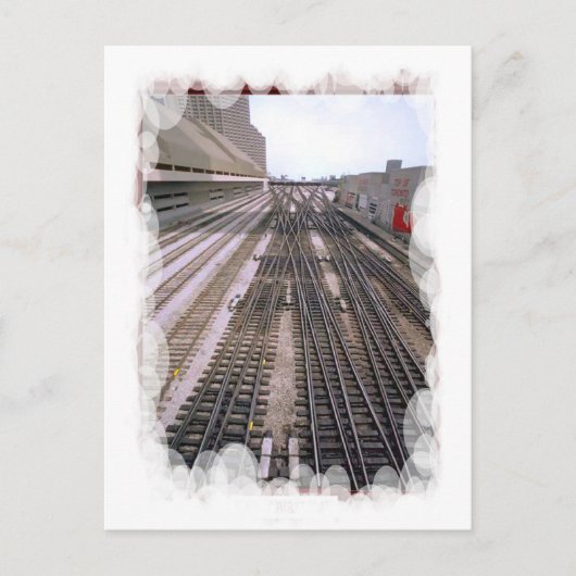 vervoer - verschillende sporen briefkaart (Voorkant)