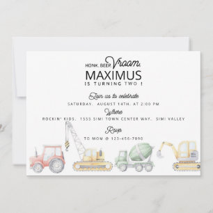 VERVOER VIERDE DAG, AUTO Birthday, TREKKERPARTIJ Aankondiging