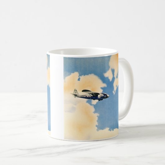 vervoer, vliegtuig Albatross Koffiemok (Voorkant rechts)