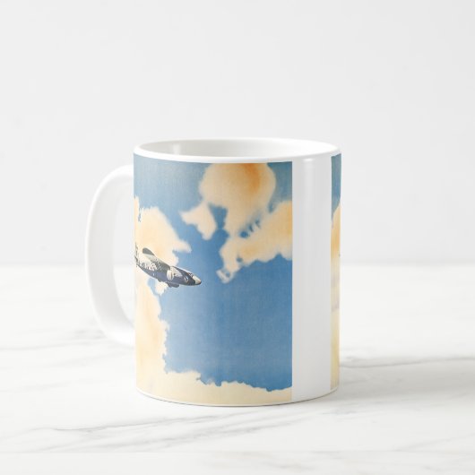  vervoer, vliegtuig Albatross Koffiemok (Voorkant links)