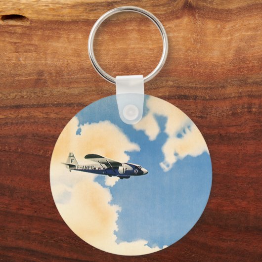 vervoer, vliegtuig Albatross Sleutelhanger (Voorkant)