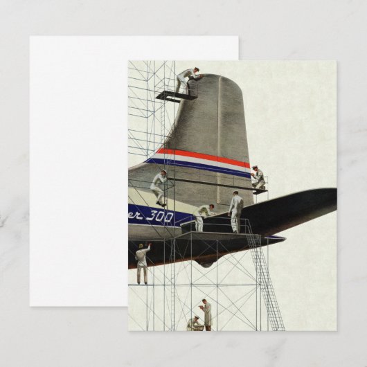  vervoer, vliegtuigonderhoud (Voorkant / Achterkant)