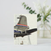 vervoer, vliegtuigonderhoud briefkaart (Staand voorkant)