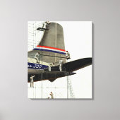  vervoer, vliegtuigonderhoud canvas afdruk (Voorkant)