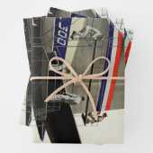 vervoer, vliegtuigonderhoud inpakpapier vel (In situ)