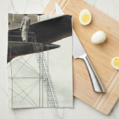 vervoer, vliegtuigonderhoud theedoek (Quarter Fold)