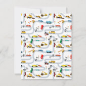 Vervoer Voertuigen Auto's & Trucks Weg Kinderen Notitiekaartje (Achterkant)