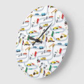 Vervoer Voertuigen Auto's Vrachtwagens Weg Jongens Grote Klok (Hoek)