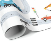 Vervoer Voertuigen Auto's & vrachtwagens Wegverkee Cadeaupapier (Rol Hoek)