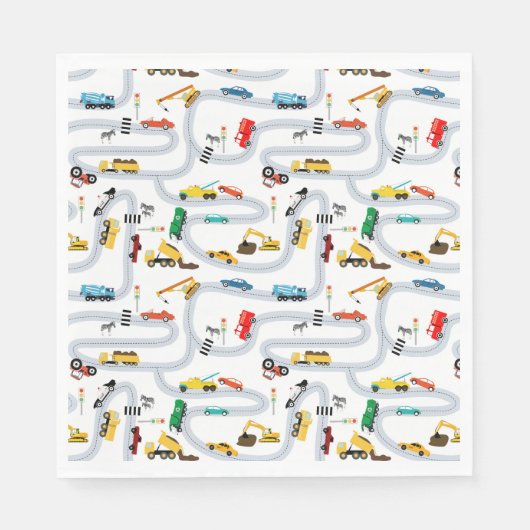 Vervoer Voertuigen Auto's & vrachtwagens Wegverkee Servet (Voorkant)