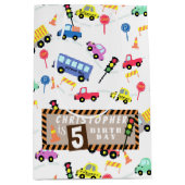 Vervoer Wit Medium Cadeauzakje (Voorkant)