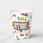 Vervoer Wit Papieren Bekers (Voorkant)