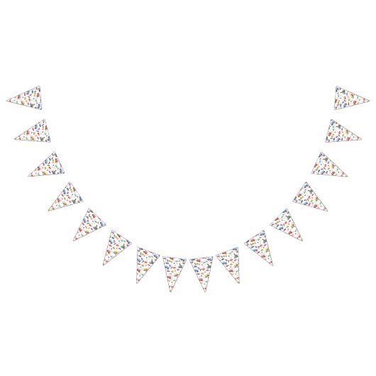 Vervoer Witte bunting banner (Alle)