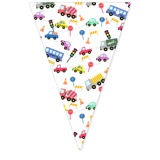 Vervoer Witte bunting banner (Eerste vlag)