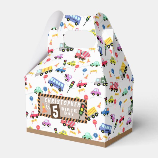 Vervoer Witte Favorietenkast Bedankdoosjes (Voorkant Zijde)